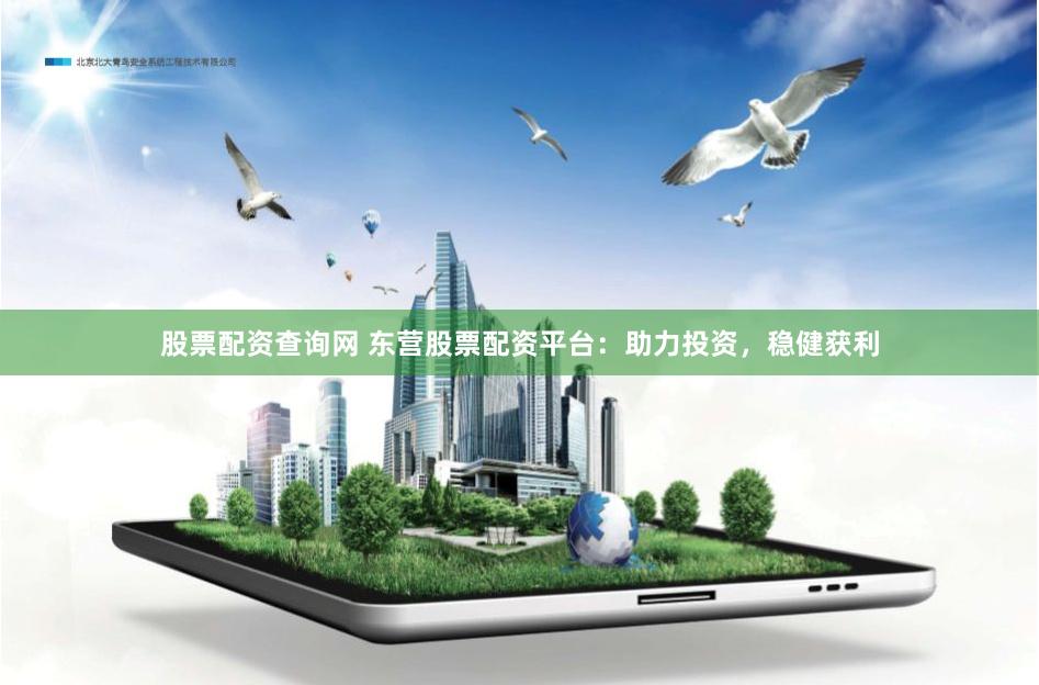 股票配资查询网 东营股票配资平台：助力投资，稳健获利